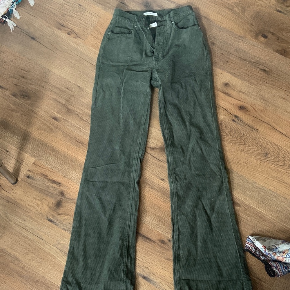 Pacific Sunwear Olive Corduroy Trousers